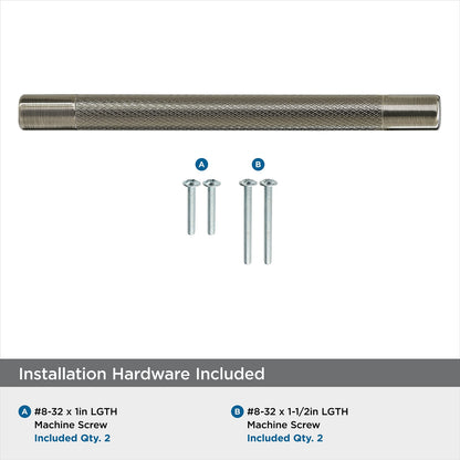 Amerock Kitchen Cabinet Pull Gunmetal 6-5/16 in C2C Bronx BP36559GM