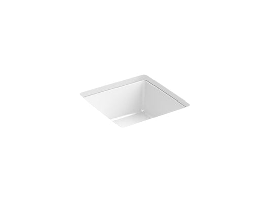 KOHLER K-8188-0 Vitreous China 11"x 11" Undermount Square Bathroom Sink, White