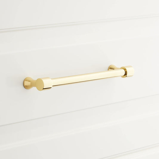 Signature Hardware EH1083.6.PBS Strasbourg 6" C2C Cabinet Pull-Polished Brass