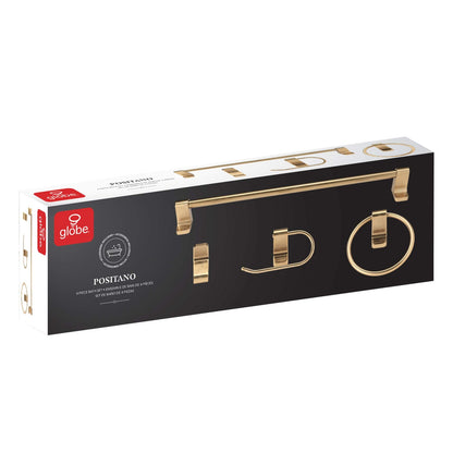 Globe Electric 51695 Positano Bath Set, Brass