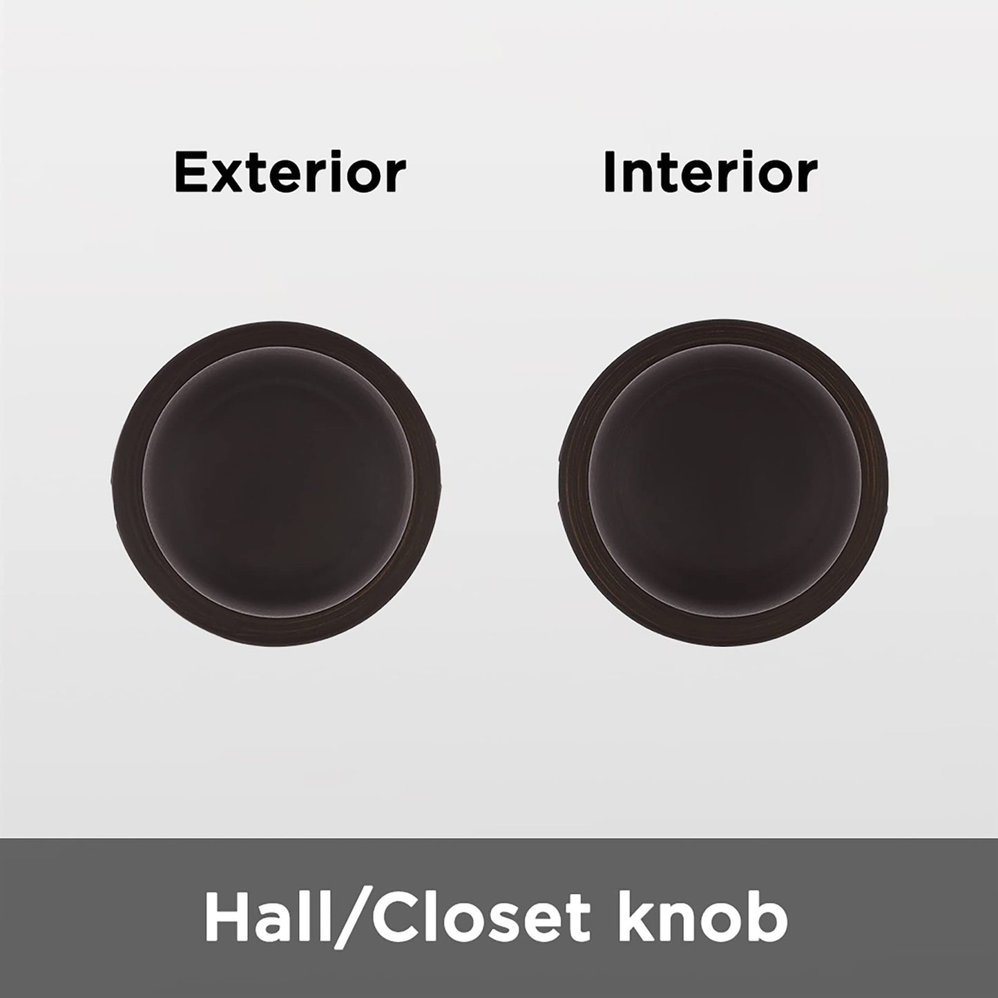 Kwikset 200CV11P Cove Interior Passage Door Knob Non-Locking Venetian Bronze