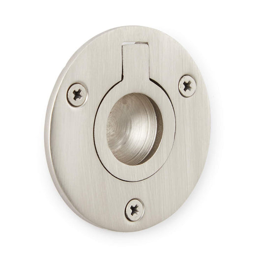 Signature Hardware 297354 2" Center to Center Flush Cabinet Pull Brushed Nickel