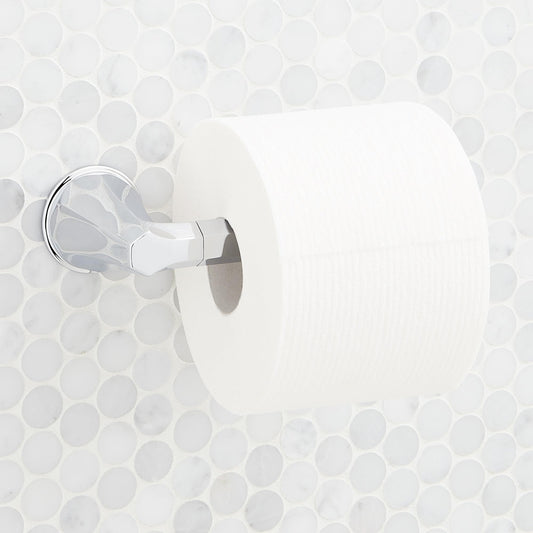 Signature Hardware SHEL555002CP Elita Wall-Mounted Toilet Paper Holder - Chrome