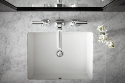 KOHLER 2882-0 Verticyl Rectangular Undermount Bathroom Sink, 19 3/4", White