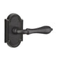 EMTEK 72011OCLLHFB Privacy No.11 Rosette Octagon Lever LH Flat Black