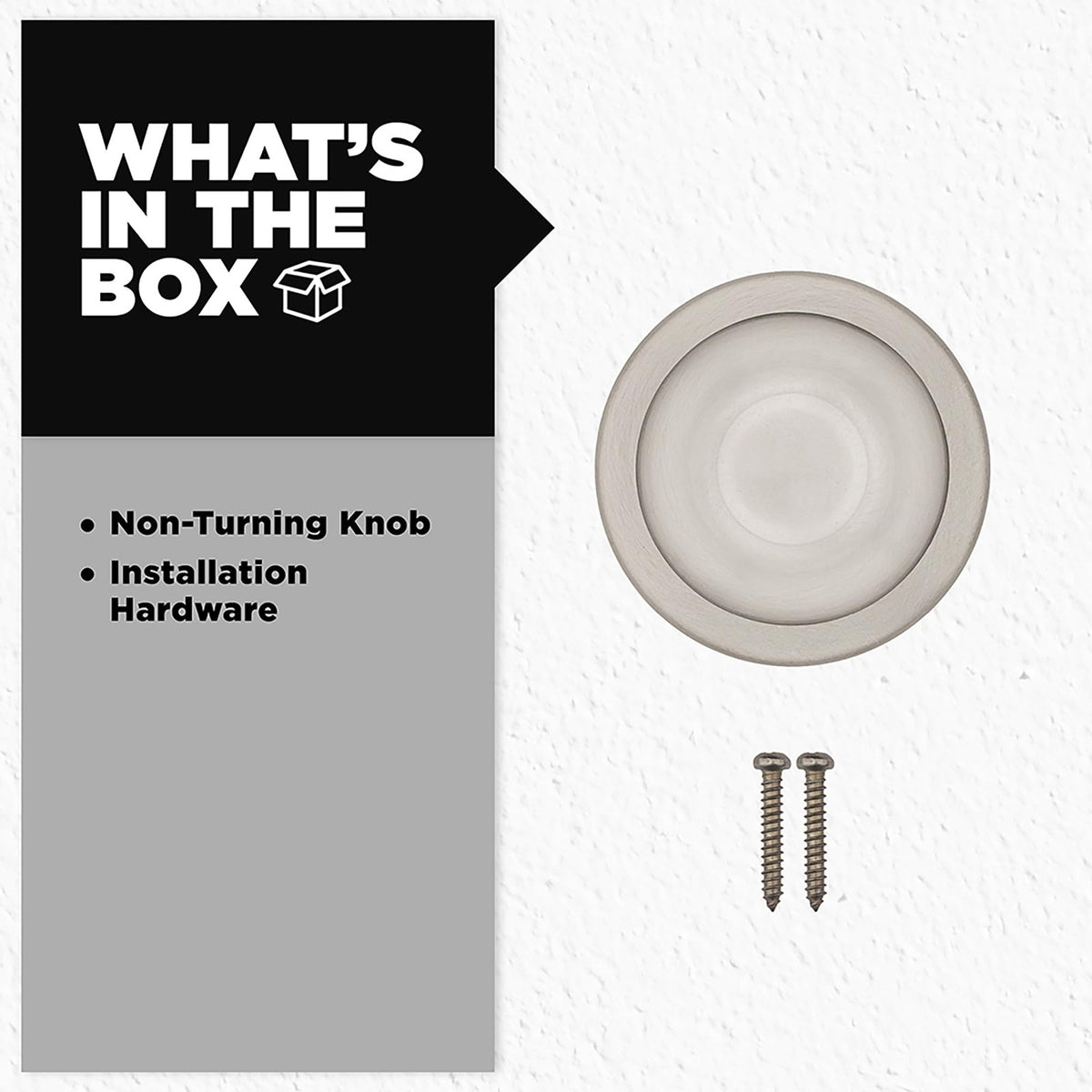 Kwikset 488T-15V1 Tylo Knob Half Dummy Satin Nickel Finish