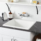Signature Hardware SHLS2522WH Medford 25" Drop In Sgl Basin Acrylic Laundry Sink