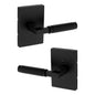 Kwikset 720PVLRCT-514 Prava Interior Passage Door Knurled Reversible Matte Black