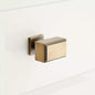 Signature Hardware SH551083AB Dallin Rectangle Cabinet Knob-Antique Brass