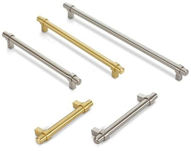 Jeffrey Alexander 5128SN Key Grande 6.62 in Bar Cabinet Pull Satin Nickel