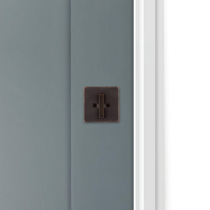 Kwikset 663SQT Privacy One Sided Deadbolt from The Signature Series  Matte Black