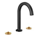 BRIZO 65306LF-BLLHP Kintsu Widespread Lavatory Faucet Matte Black - Less Handles