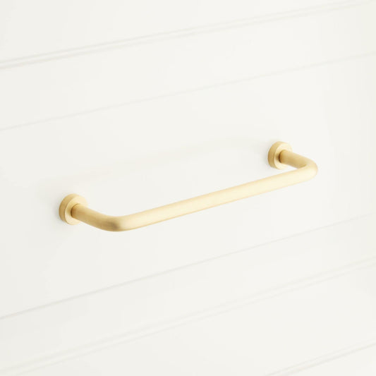 Signature Hardware SH551089SB Sidra 6-1/4" C2C Handle Cabinet Pull - Satin Brass