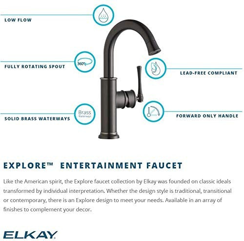 Elkay Explore LKEC2012AS Kitchen Faucet-Black-LIQUIDATION-3 PACK