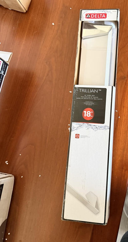 Trillian 74318 18" Wall Mount Towel Bar in Polished Chrome