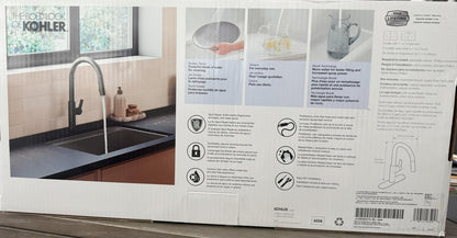 Kohler R38473-BL Rodean Kitchen Faucet Pull Down Matte Black