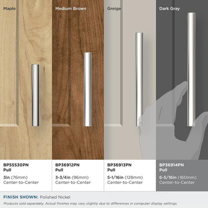 Amerock BP36914PN Versa 6-5/16" C2C Polished Nickel Cabinet Pull