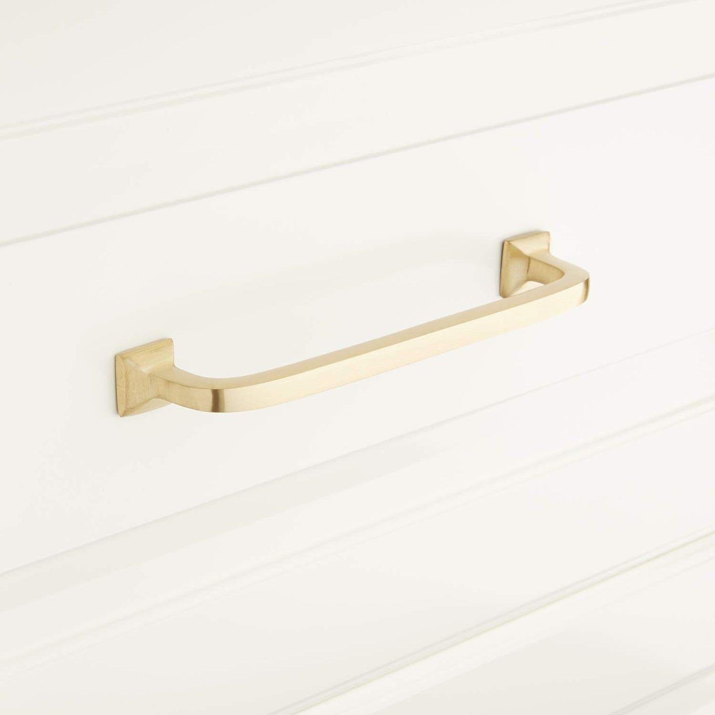 Signature Hardware HL-552-4-SB Klein 4" C2C Handle Cabinet Pull - Satin Brass
