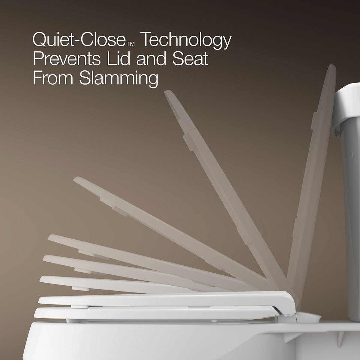 KOHLER K-26801-0 Impro ReadyLatch Quiet Close Elongated Toilet Seat, White