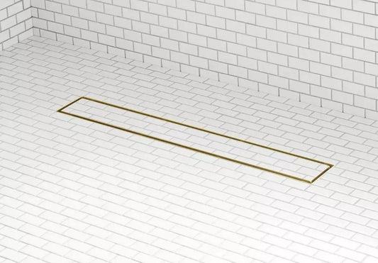 Signature Hardware 443316 Cohen 28" Tile Insert Shower Drain - Brushed Gold