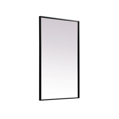 Elegant lighting MR42436BK Rectangular Mirror Black