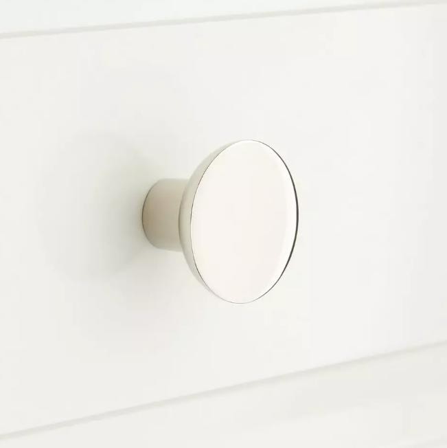 Signature Hardware EH1142 Gordes 1-1/4" Diameter Round Cabinet Knob-Polished Nkl