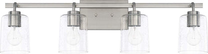 HomePlace Lighting 128541CH-449 Greyson Clear Glass Bathroom Vanity Wall Light