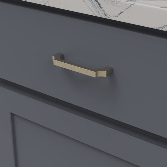 Belwith Keeler B076641-BGB Monarch Pull 3-3/4" C2C Brushed Golden Brass Finish