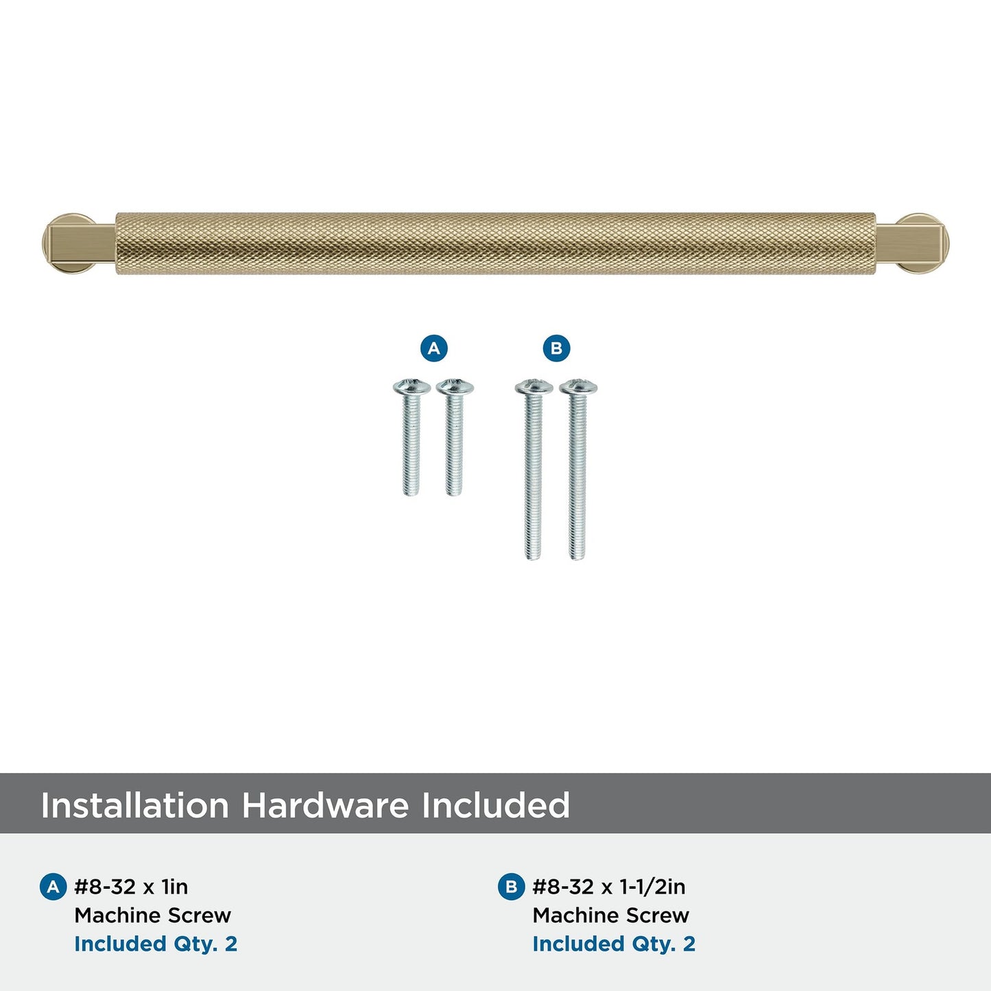Amerock BP37626BBZ Balata 7-9/16" Center-to-Center Golden Champagne Cabinet Pull
