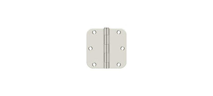 Deltana S35R514 3-1/2" x 3-1/2" x 5/8" Radius Hinge;Residential ; Bright Nickel