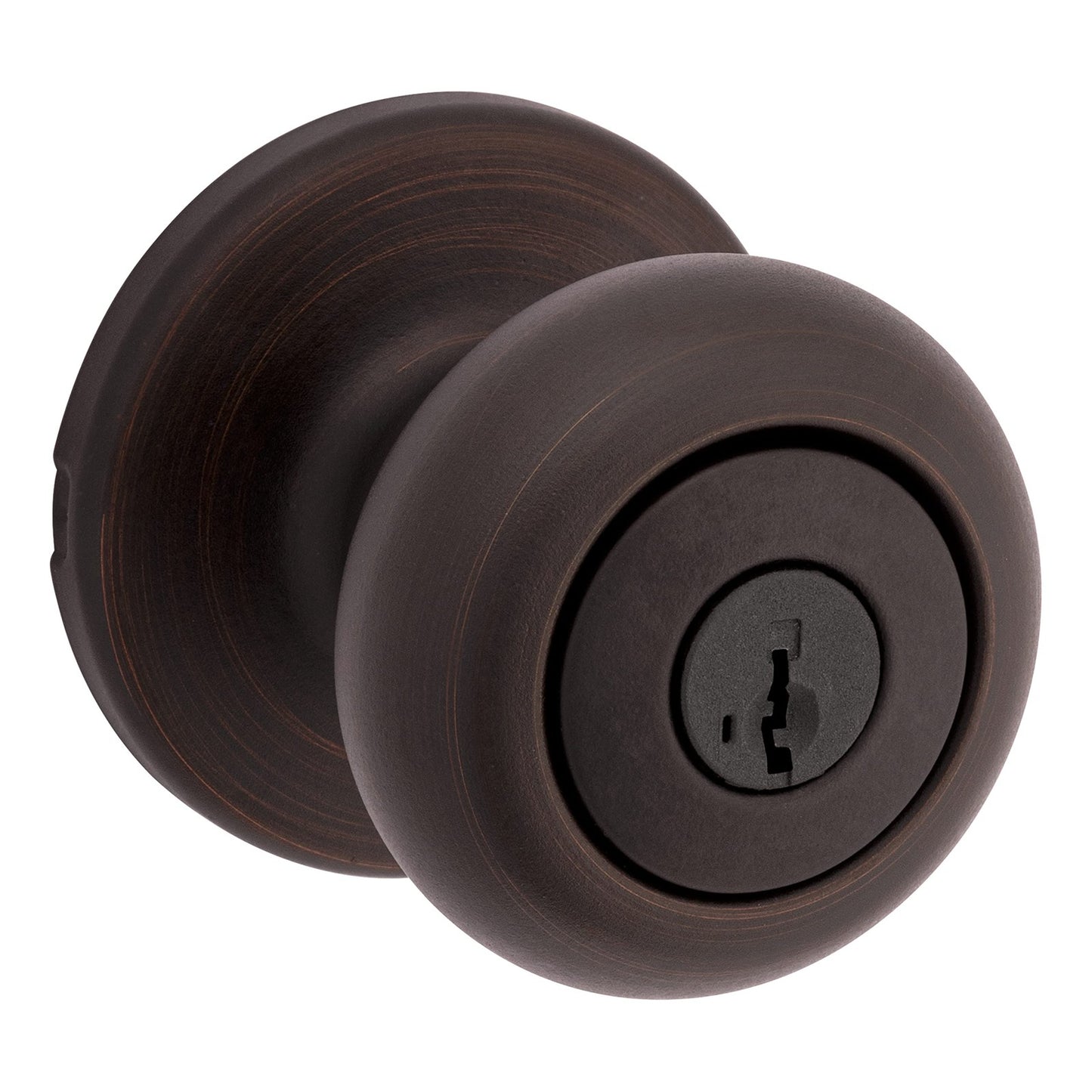 Kwikset 400CV-11P Cove Keyed Entry Knob Smartkey Security Venetian Bronze