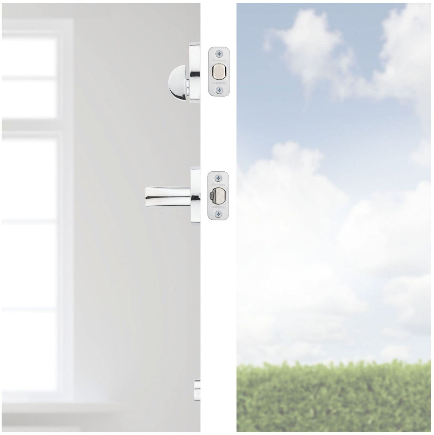 Kwikset 971TPLMDT-15 Single Cylinder Interior Tripoli Lever Trim Satin Nickel