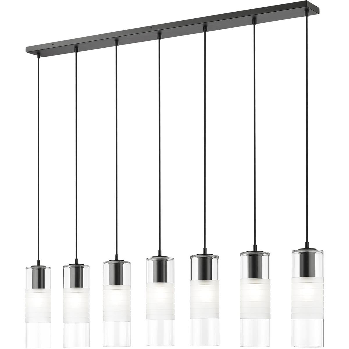 Z-Lite 824P-7L-MB Alton Chandelier, 7-Light 420 Total Watts, Matte Black