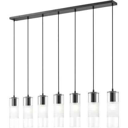 Z-Lite 824P-7L-MB Alton Chandelier, 7-Light 420 Total Watts, Matte Black