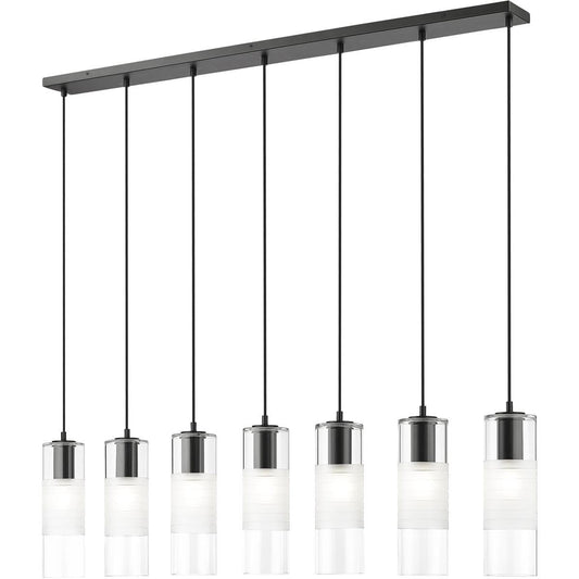 Z-Lite 824P-7L-MB Alton Chandelier, 7-Light 420 Total Watts, Matte Black