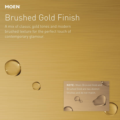 Moen Align Brushed Gold Modern Single Robe Hook, YB0403BG