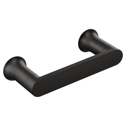 Moen Genta LX Matte Black Modern WallMount Pivoting Toilet Paper Holder BH3808BL
