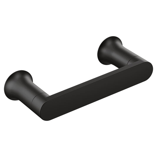 Moen Genta LX Matte Black Modern WallMount Pivoting Toilet Paper Holder BH3808BL