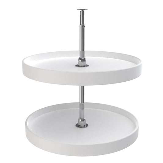 Rev-A-Shelf - 3072-24-11-52 - 24 in. White 2-Shelf Full Circle Lazy Susan Set