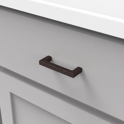 Hickory Solid Core Kitchen Cabinet Pulls, Luxury Handles, 3 Inch Hole Center