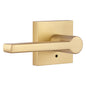 Miseno MLK3022 Lorton Flat Bar Privacy Door Lever Set - Satin Brass