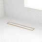 SH 443331 Cohen 60" Tile Insert Linear Shower Drain with Flange - Polished Brass