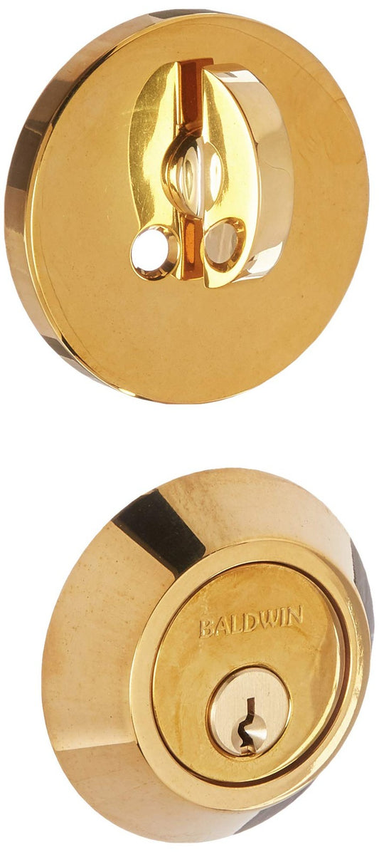 Baldwin Hardware 8241.031 Deadbolt Lock - Polished Brass