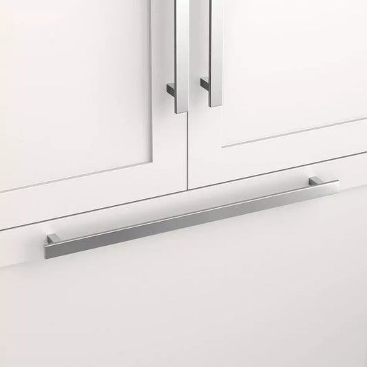 Signature Hardware-24" Covello Solid Brass Appliance Pull-Brushed Chrome