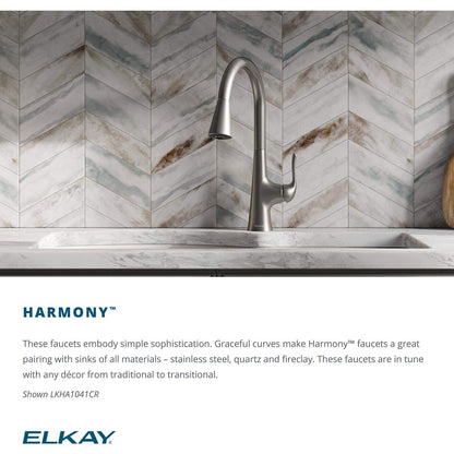 Elkay Harmony LKHA4031CR One Hole Kitchen Faucet Pull-down Lever Handle Chrome