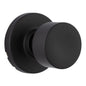 Miseno MLK4080 Tuscora Shaker Passage Door Knob Set Round Rose - Matte Black