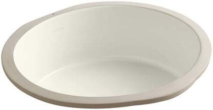 Kohler K-2883-96 1-Bowl Round Undermount Bath Sink Biscuit