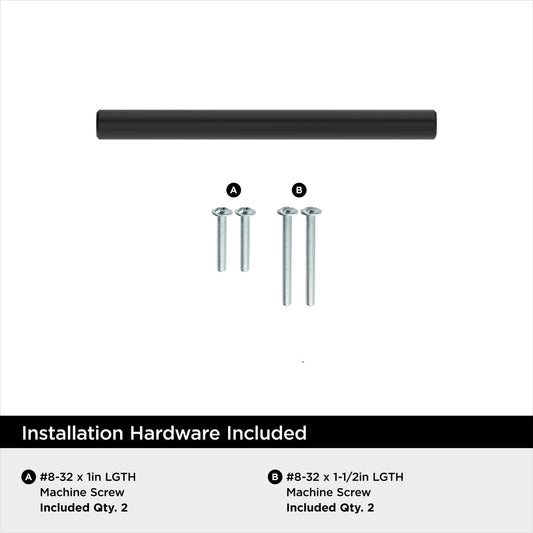 Amerock BP37240MB Eaton 3 Inch Center to Center Bar Cabinet Pull - Matte Black