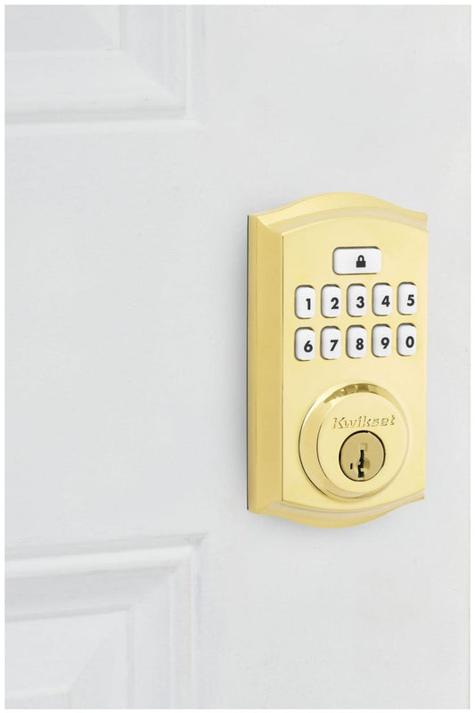 Kwikset 9260TRL-11PS Traditional Keypad Electronic Deadbolt Venetian Bronze