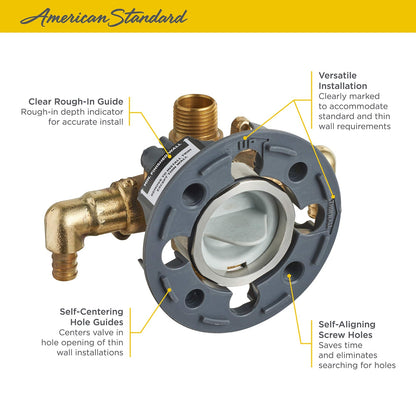 American Standard RU107E Flash Shower Rough-in Valve